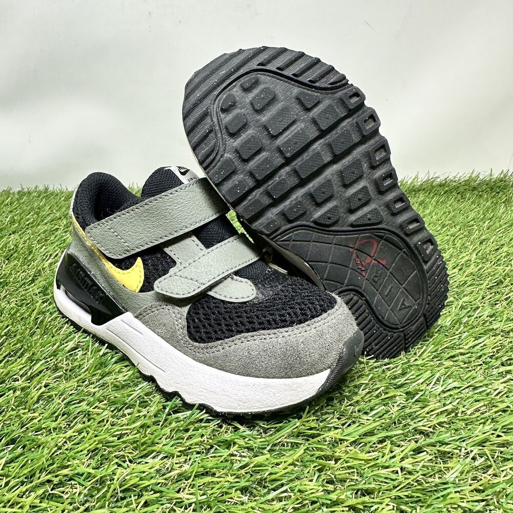 Nike Air Max Systm TD Dark Stucco Saturn Gold Toddler Infant DQ0286-007 Size 8C
